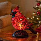 Birdy - Lampe Oiseau Cardinal Rouge Décorative