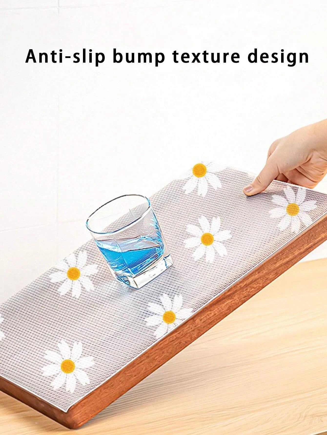 Tapis Marguerite Antidérapant & Imperméable pour Placards