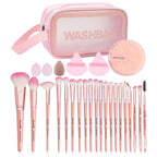 Kit Complet Maquillage Pinceaux & Éponges - 27 PCS