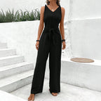 Combinaison Pantalon à Ceinture Nouer