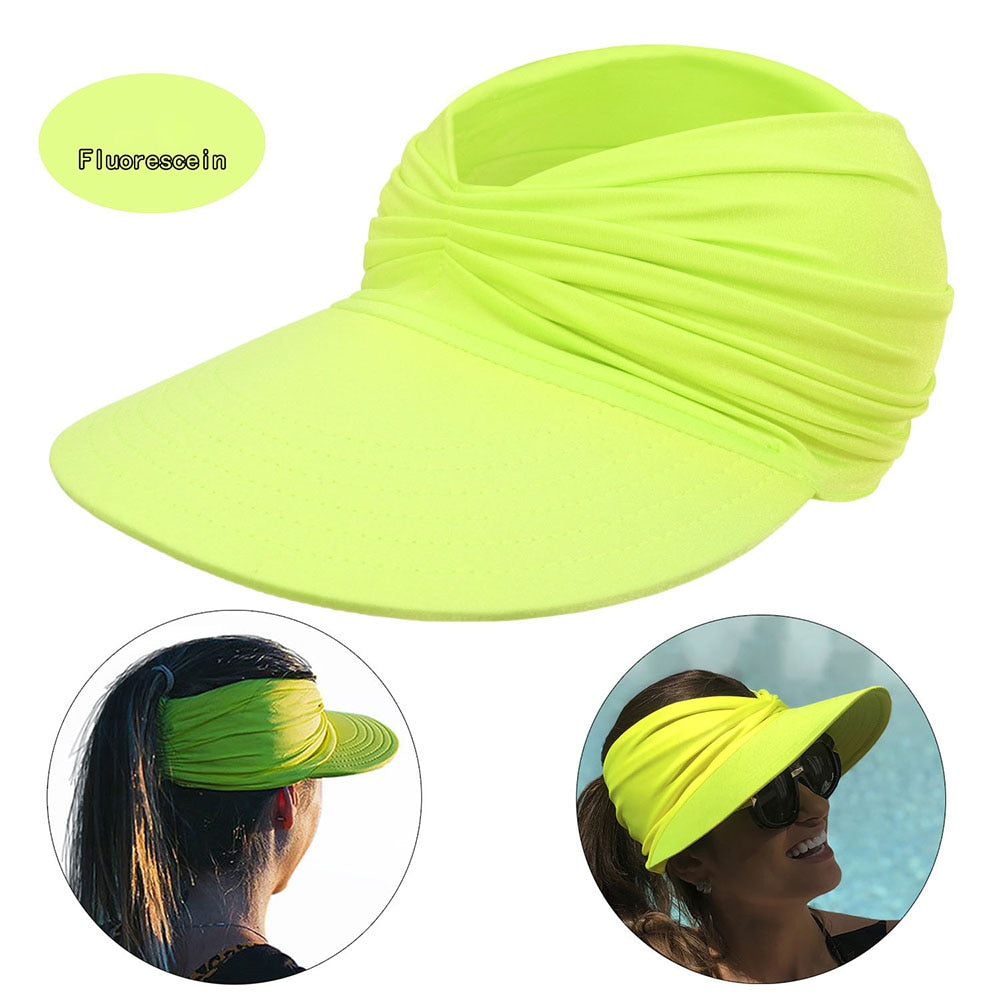 Visière large de plage tendance protection UV