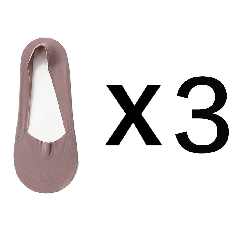 Chaussettes invisibles antidérapantes (3 paires)