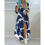 Robe chemise longue imprimée Boho pour femmes