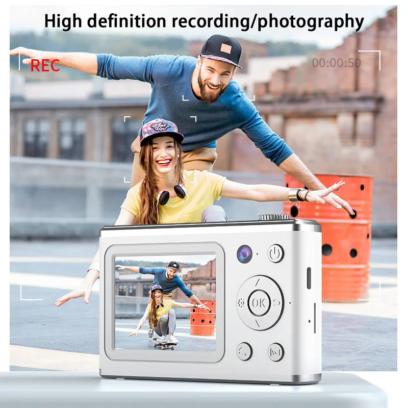 Appareil Photo Compact 64MP Double Écran HD