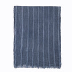Foulard Rayée en Coton & Lin Douce et Chaude - Foulard Unisexe