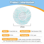 3x Bonnets de douche imperméables pour femme