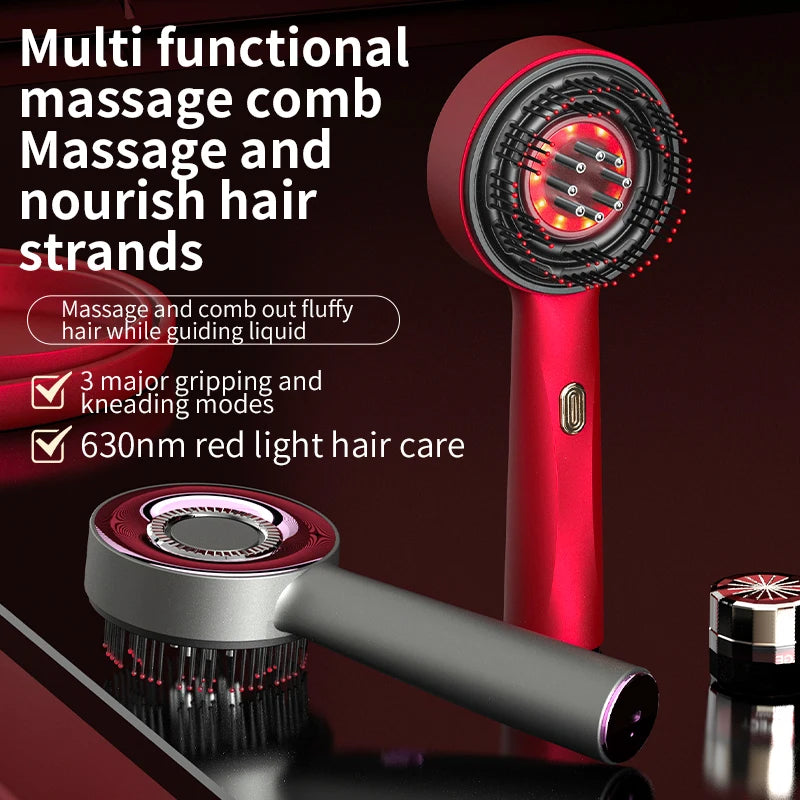 Peigne Thérapeutique Infrarouge Multifonctionnel - Massage du Cuir Chevelu