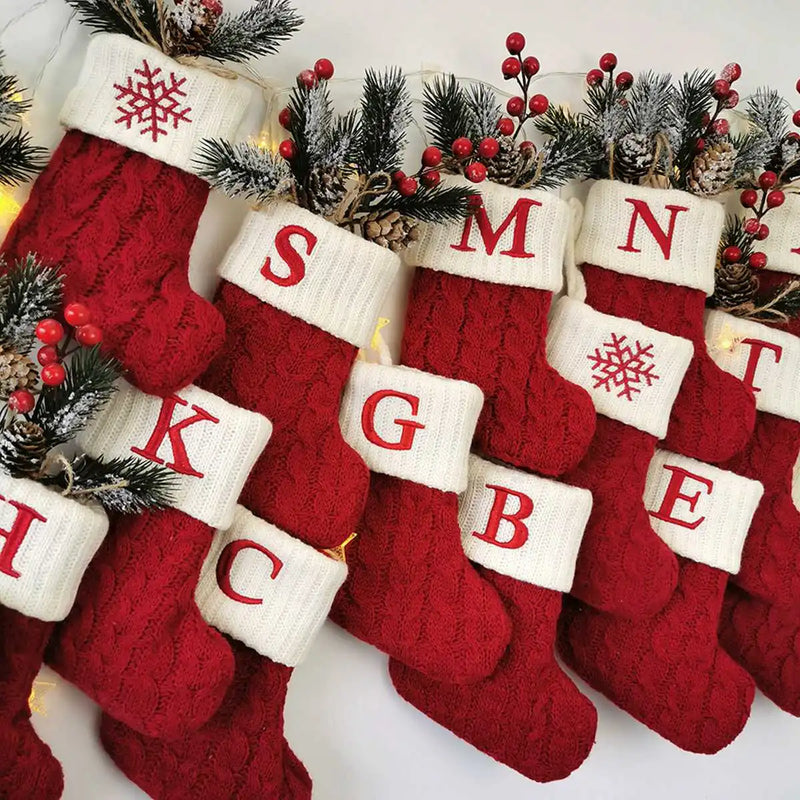 Mini Chaussettes de Noël avec initiales