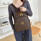 Sac à Dos Monogramme Luxueux en Cuir PU
