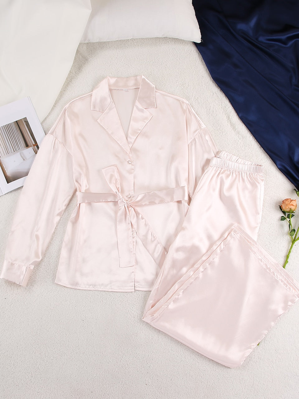 Pyjama satin ultra léger