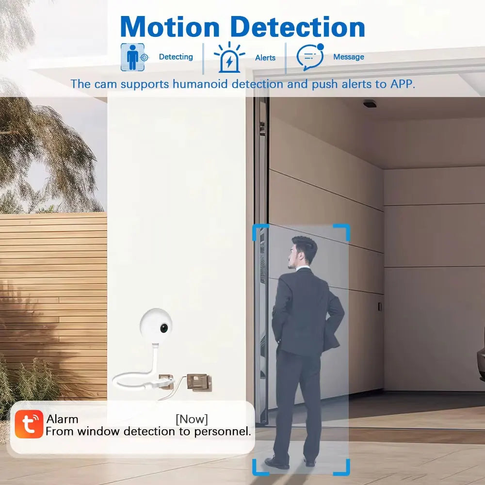 Mini Caméra IP WiFi 5MP Veilleuse USB — Vision Nocturne Intelligente