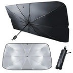 Pare-soleil de voiture rétractable en aluminium isolant thermique