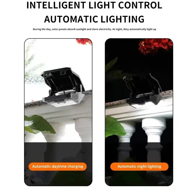 Lot de 2 Lumières Solaires à Clip 58 LED Détecteur de Mouvement