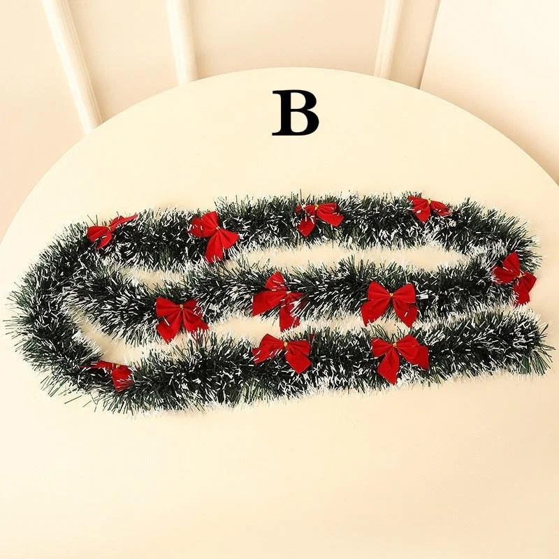 Guirlande de Noël Sapin & Noeuds Synthétique