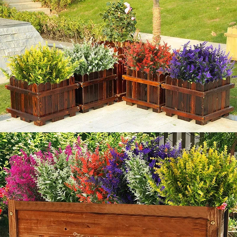Lot de 10 Plantes Artificielles d'Extérieures
