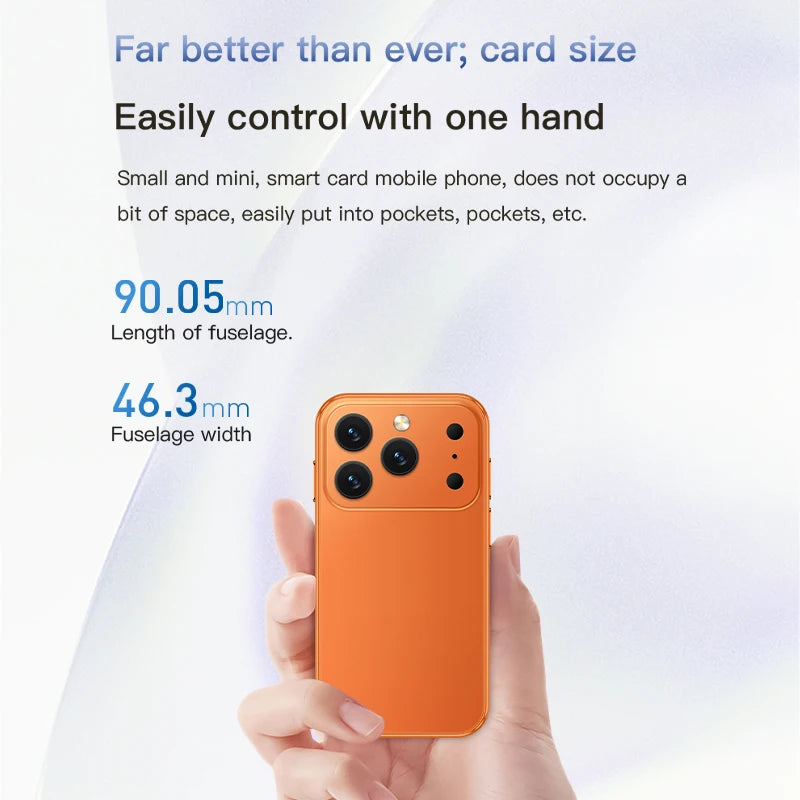 Mini Smartphone SOYES XS18 Pro – Écran Tactile 3", Face ID, Android 9.0, Double SIM, 2 Go RAM + 16 Go, WiFi & Bluetooth