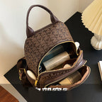 Sac à Dos Monogramme Luxueux en Cuir PU