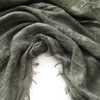 Foulard Rayée en Coton & Lin Douce et Chaude - Foulard Unisexe