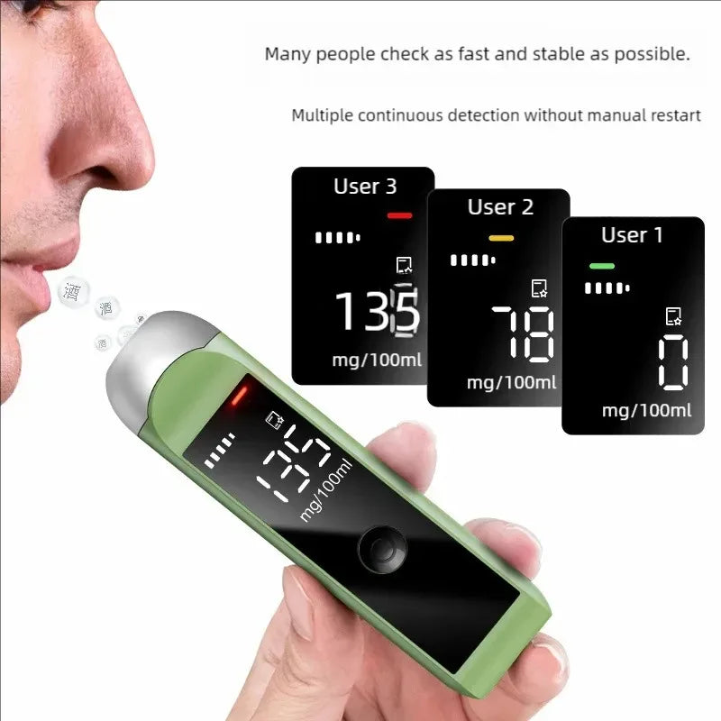 Détecteur d’Alcool à Écran LED – Rechargeable