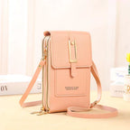 Pochette portefeuille tactile pour téléphone en Cuir