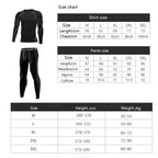Sous-vêtements sportifs thermiques d'hiver pour Homme