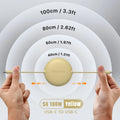 Câble de Recharge Rétractable 100cm USB & Type-C