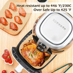 200x Papier Cuisson Perforés Sans Huile pour Air Fryer