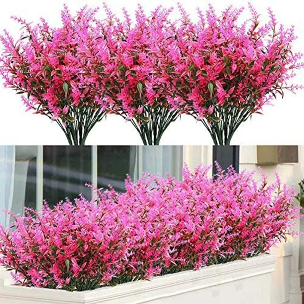 Lot de 10 Plantes Artificielles d'Extérieures