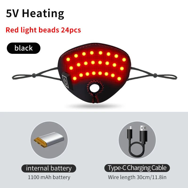 Masque Facial Thérapie Infrarouge Nasale - Soulagement Nez bouché & Rhinite