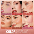 Stick maquillage 3 en 1 - Rouge à lèvre, fard à paupière et blush