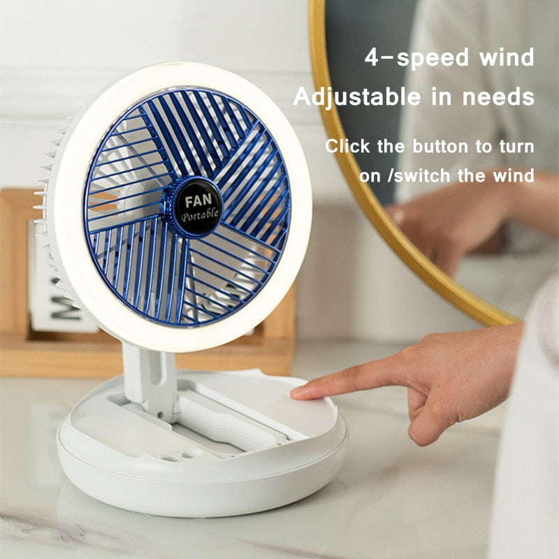 Lampe de bureau LED avec ventilateur intégré - Sans-fil