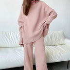 Ensemble 2PCS Col roulé & Pantalon large Confort+