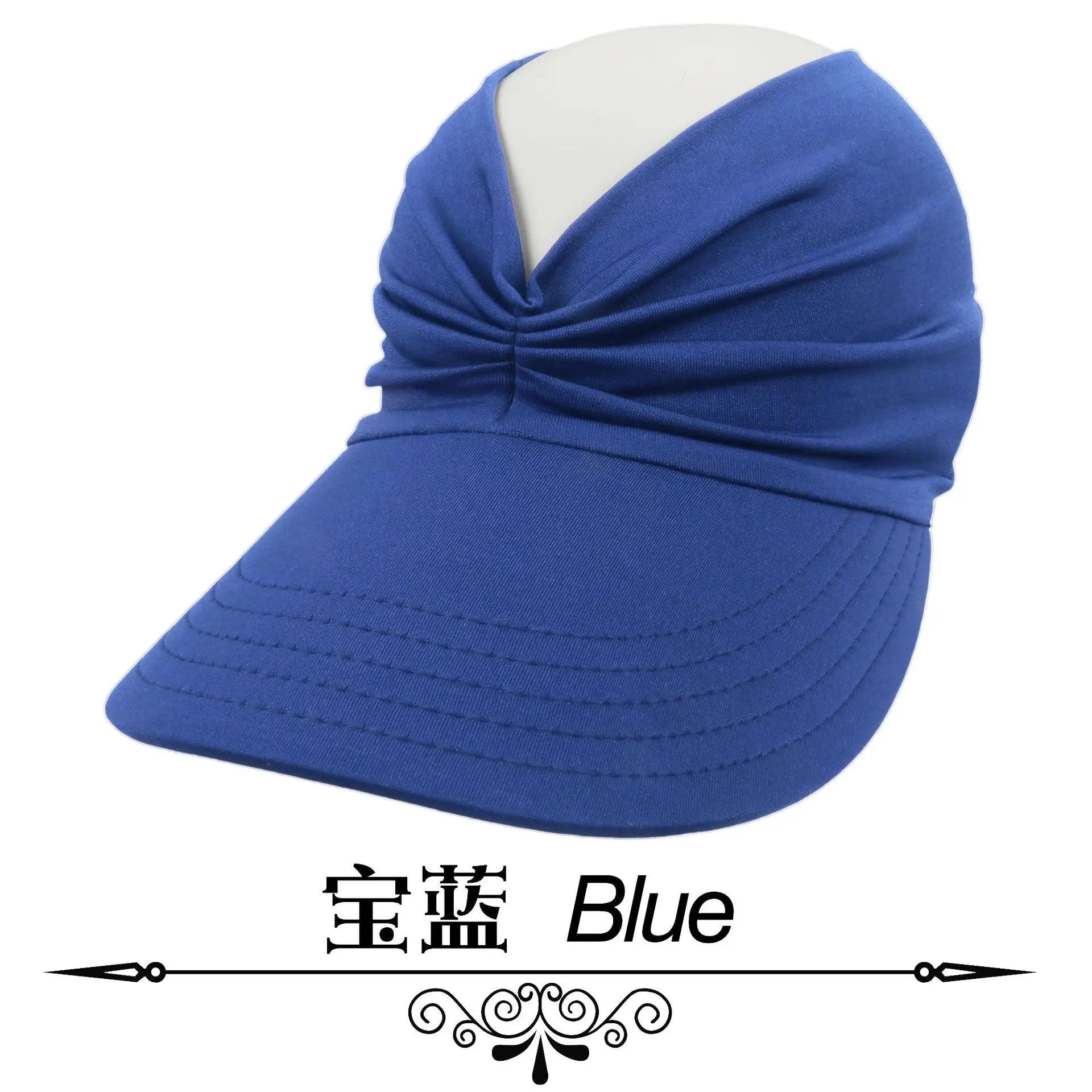 Visera de playa para mujer, protección UV, ala ancha
