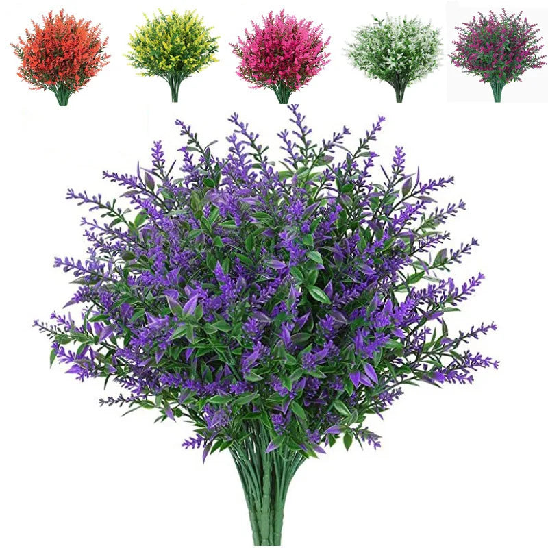 Lot de 10 Plantes Artificielles d'Extérieures