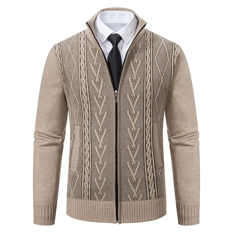 Chaleco elegante con cremallera para hombre - otoño invierno
