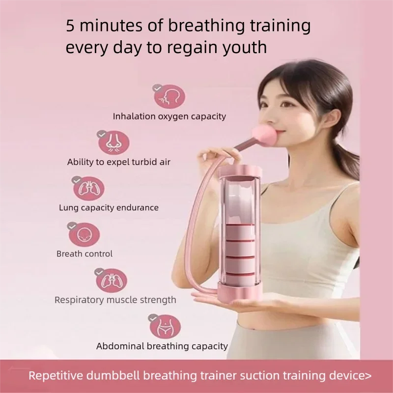 Entraîneur Respiratoire avec Timer – Capacité Pulmonaire, Muscles Abdominaux & Visage