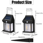 Lampe Solaire Extérieure à Détection auto 180°