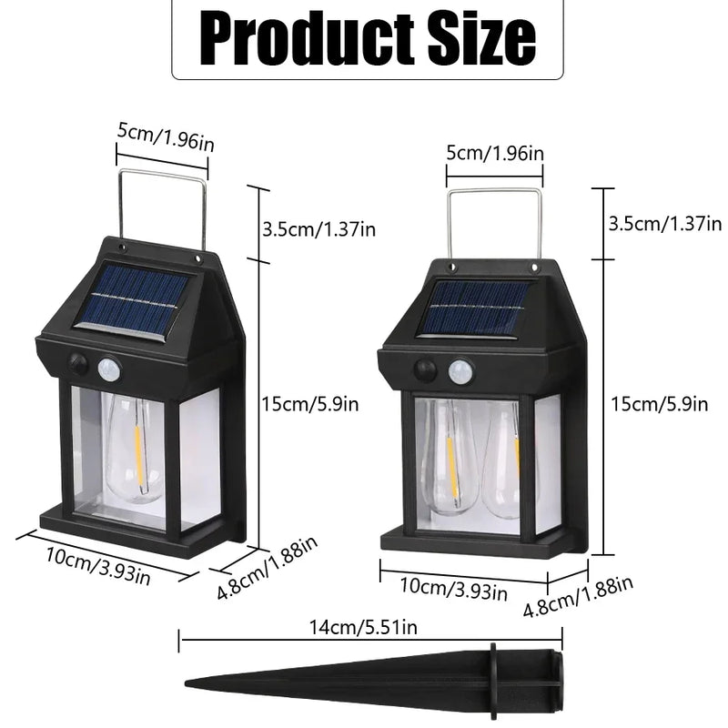 Lampe Solaire Extérieure à Détection auto 180°