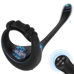 Cockring - Anneau pénien vibrant 3 en 1 avec télécommande