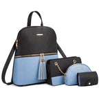 Ensemble de Sacs à dos, Sac à main, Portefeuille et Trousse en Cuir PU