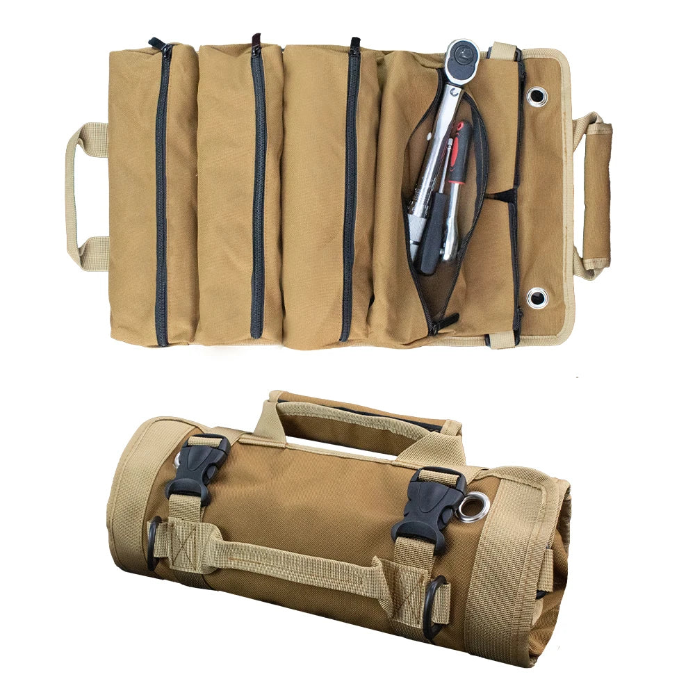 Sac à Outils Enroulable avec Poignée - 6 Trousses Détachables