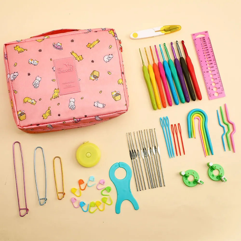 Trousse Kit de Crochet pour débutant - 53PCS