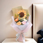 Bouquet de Fleurs en Crochet Fait Main - Idée Cadeau
