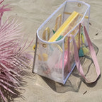 Grand Sac de Plage Transparent Résistant au Sable