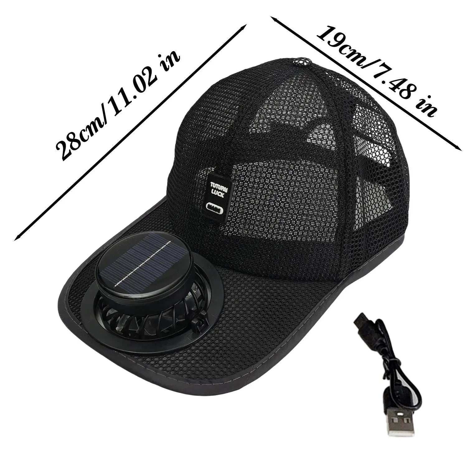 Casquette Solaire avec Ventilateur Intégré - Respirante et Rafraîchissante