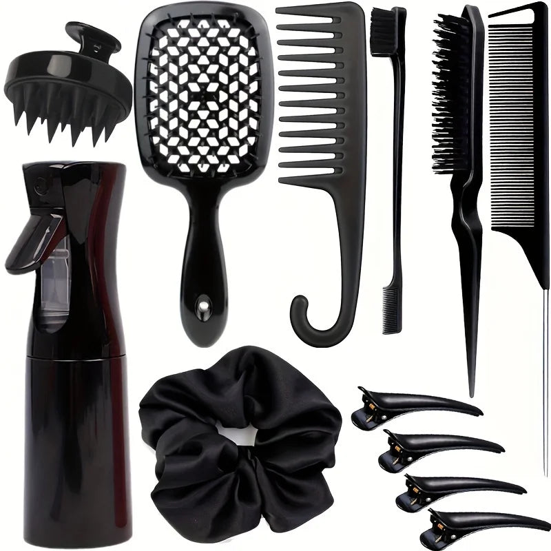Ensemble de Peignes et Brosses pour Cheveux et Coiffure