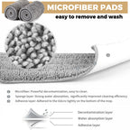 Balai Serpillère 360° avec spray intégré + 5 lingettes microfibres réutilisables et support mural OFFERTS