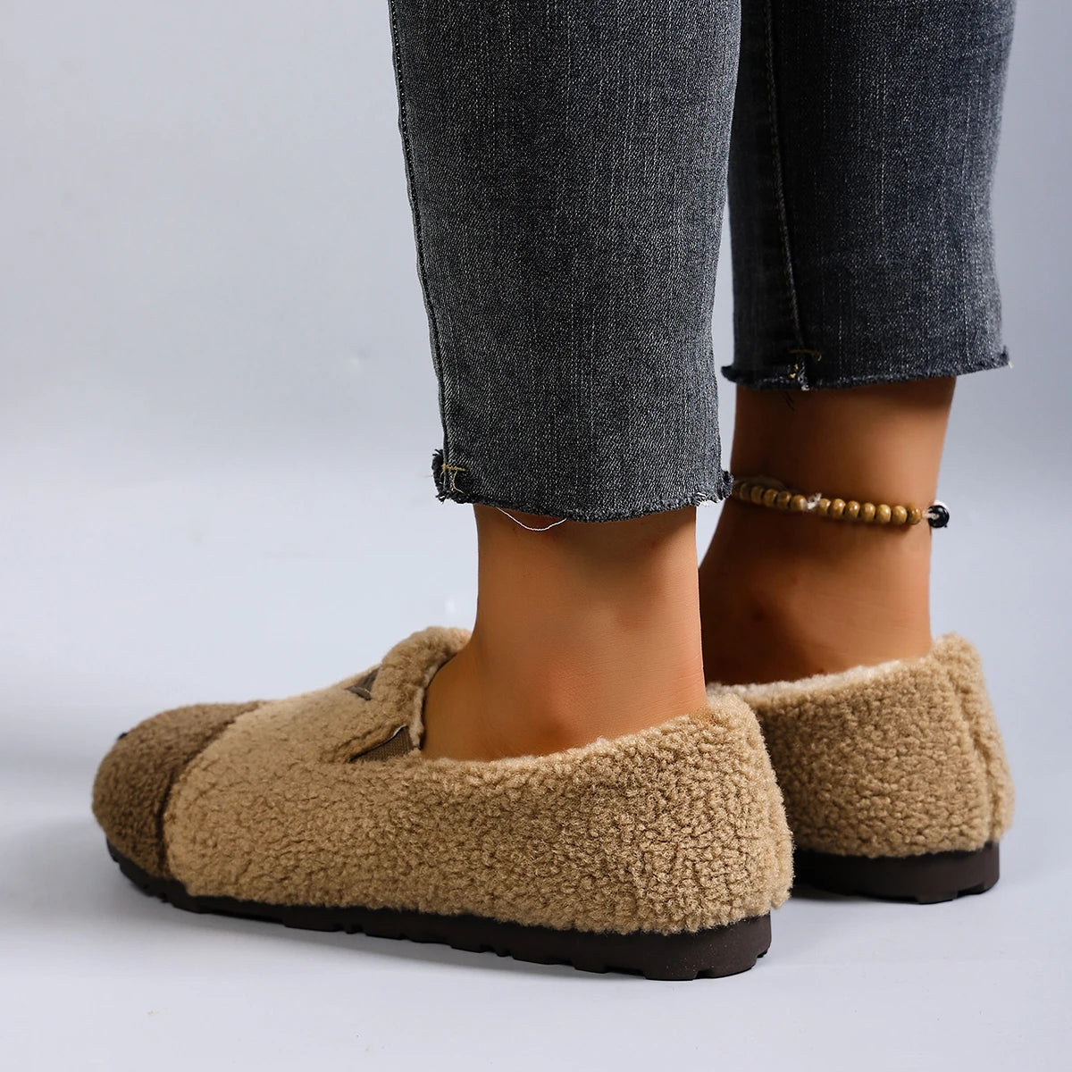 Mocassins Douillets Femme Semelle Antidérapante