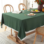 Nappe en Coton avec Pompons Style Bohème - 9 Couleurs & 12 Tailles