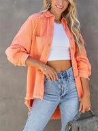 Veste en Jeans manches longues pour femmes